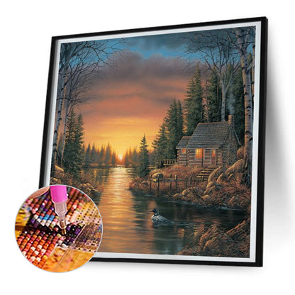 Countryside View - Full Round Drill Diamond Painting 30*30CM