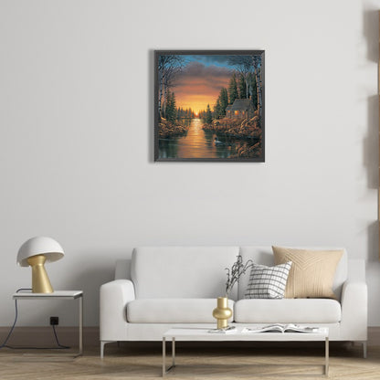 Countryside View - Full Round Drill Diamond Painting 30*30CM