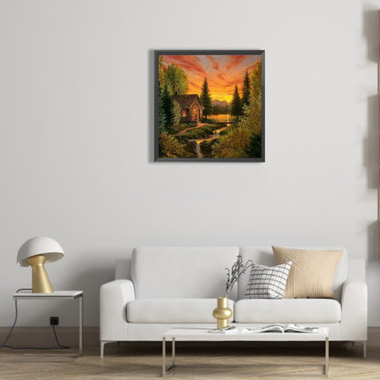 Countryside View - Full Round Drill Diamond Painting 30*30CM