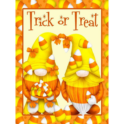 Halloween Gnome - Full Round Drill Diamond Painting 30*40CM