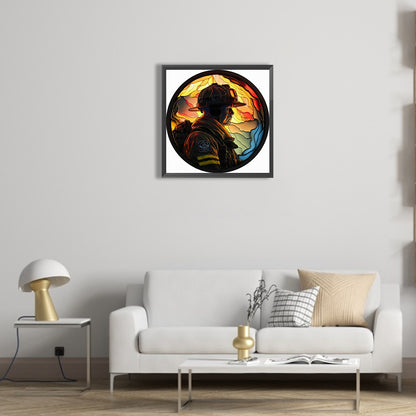 Firemen - Full Round Drill Diamond Painting 40*40CM