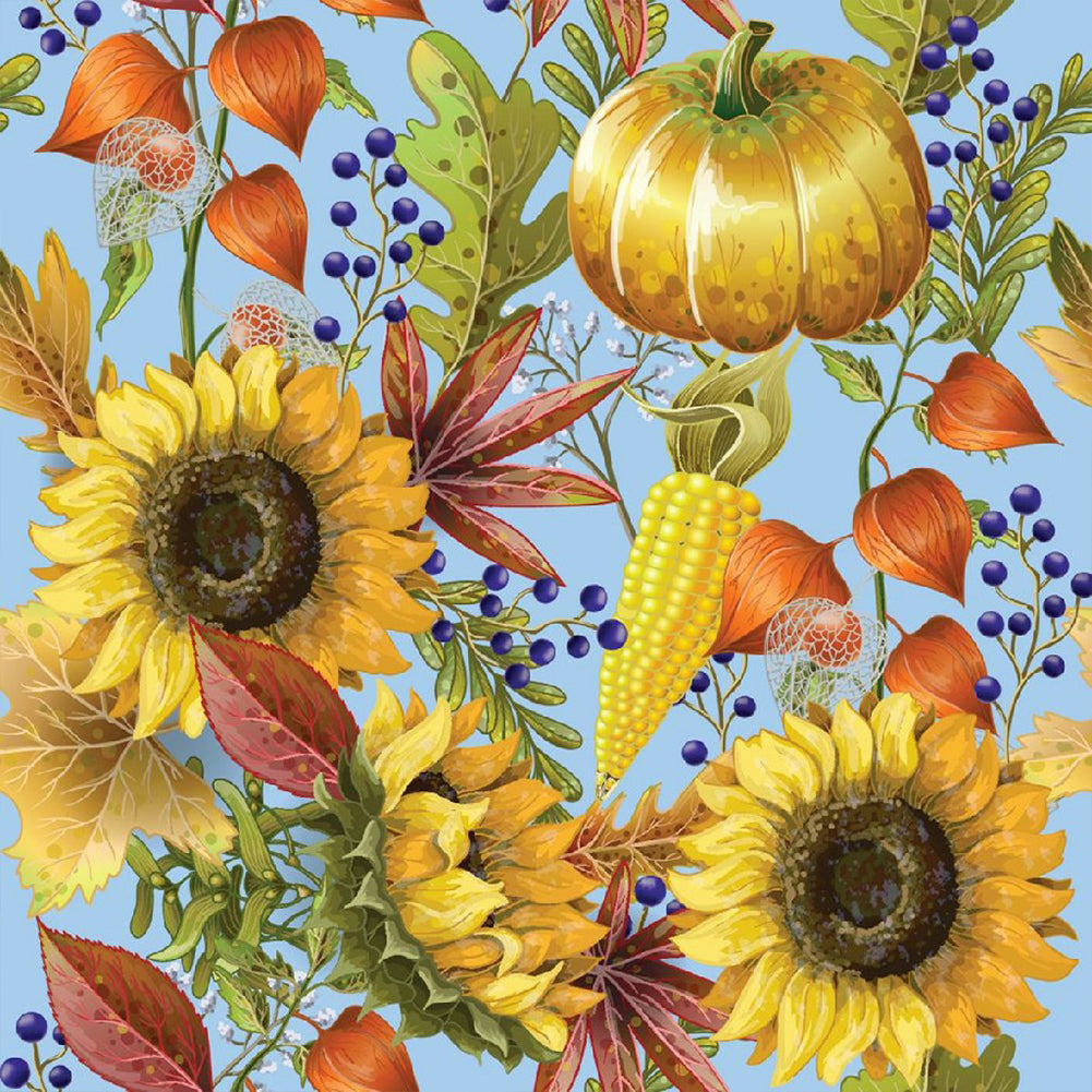 Sunflower - Full Round Drill Diamond Painting 30*30CM