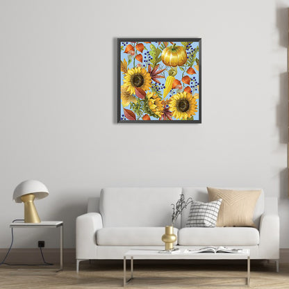 Sunflower - Full Round Drill Diamond Painting 30*30CM