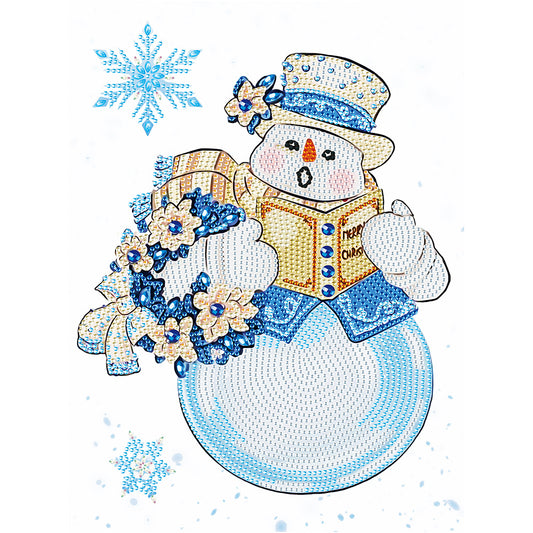 Poetry Snowman¡¤Xiaolan - Special Shaped Drill Diamond Painting30*40CM