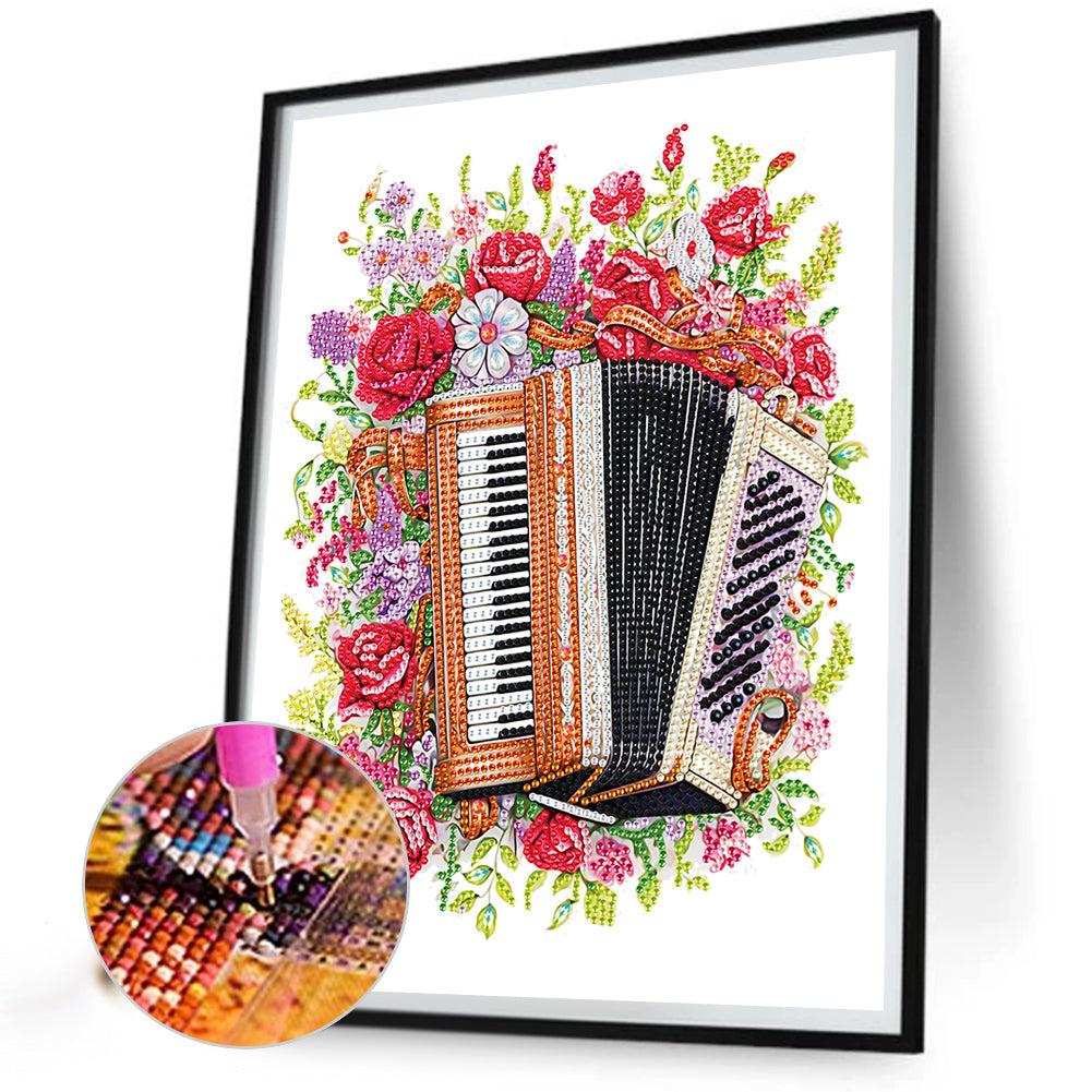 Accordion - Special Shaped Drill Diamond Painting 30*40CM