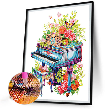 Piano - Special Shaped Drill Diamond Painting 30*40CM