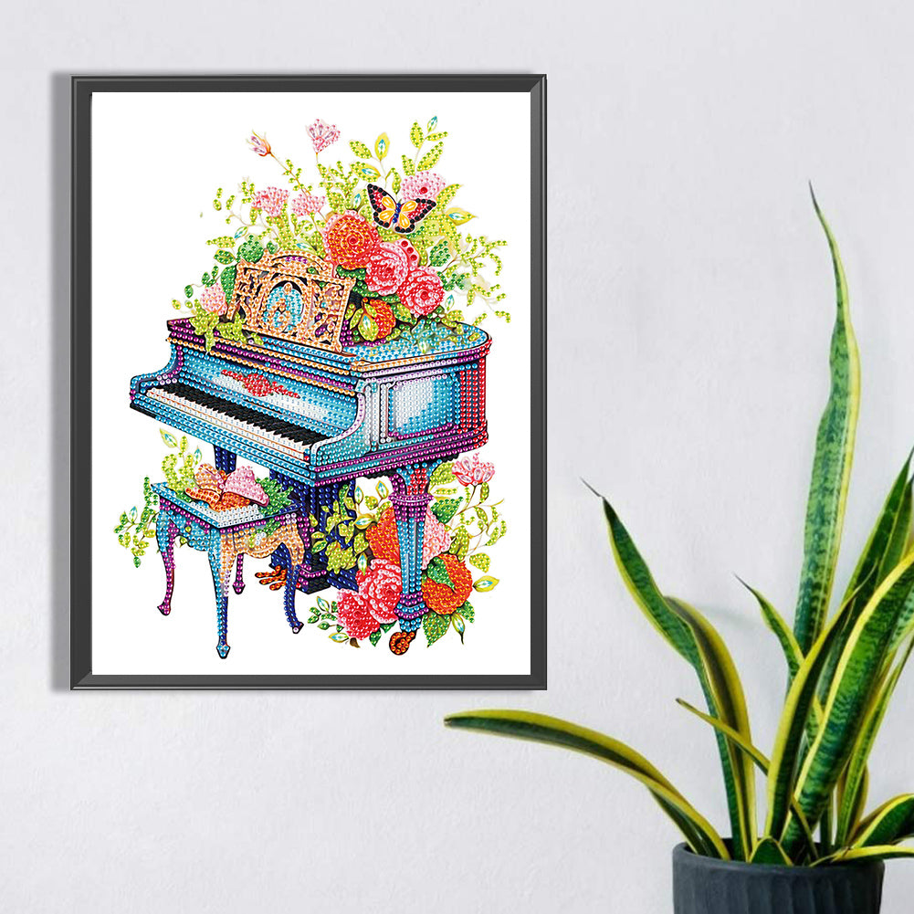 Piano - Special Shaped Drill Diamond Painting 30*40CM