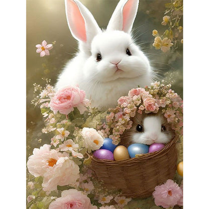 Bunny - 11CT Stamped Cross Stitch 40*55CM