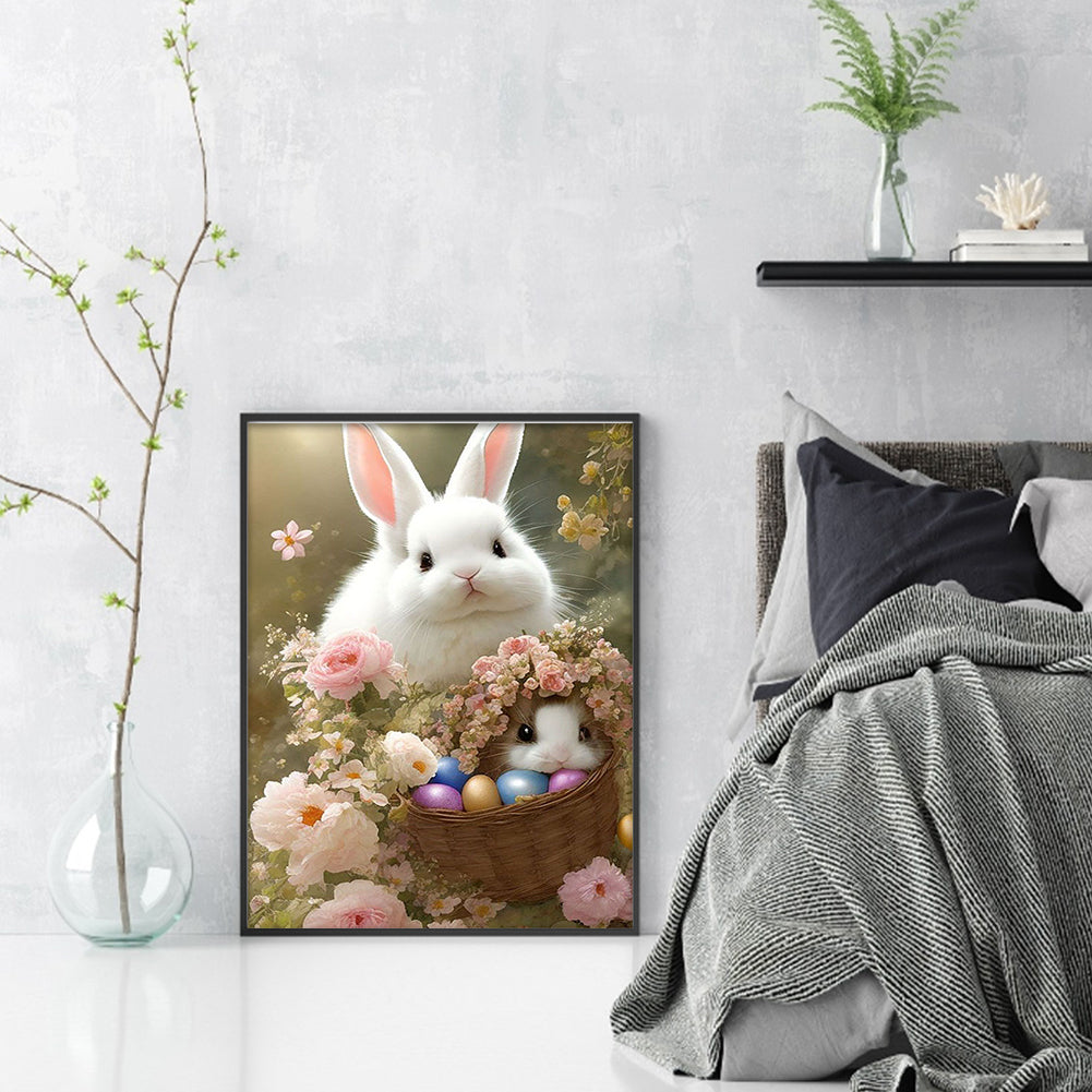 Bunny - 11CT Stamped Cross Stitch 40*55CM