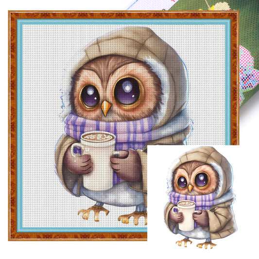 Owl - 18CT Stamped Cross Stitch 20*20CM