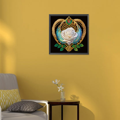 Rose Heart - Special Shaped Drill Diamond Painting  30*30CM