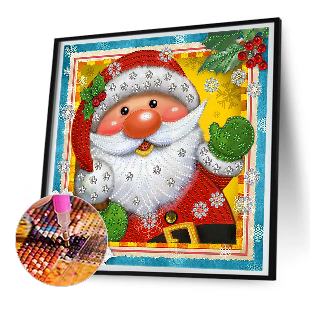 Santa Claus - Special Shaped Drill Diamond Painting 30*30CM