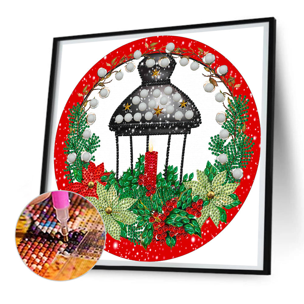 Christmas Lights - Special Shaped Drill Diamond Painting 30*30CM