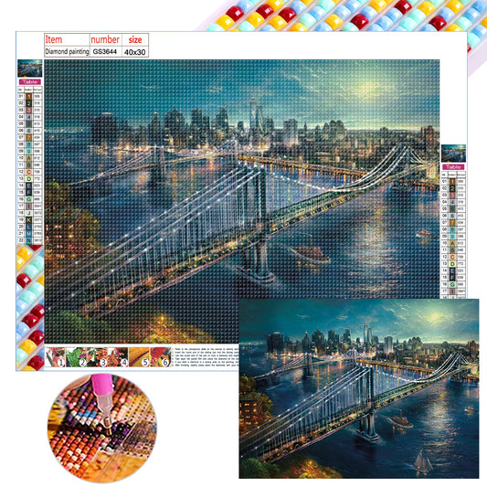 Bridge - Full Square Drill Diamond Painting 40*30CM