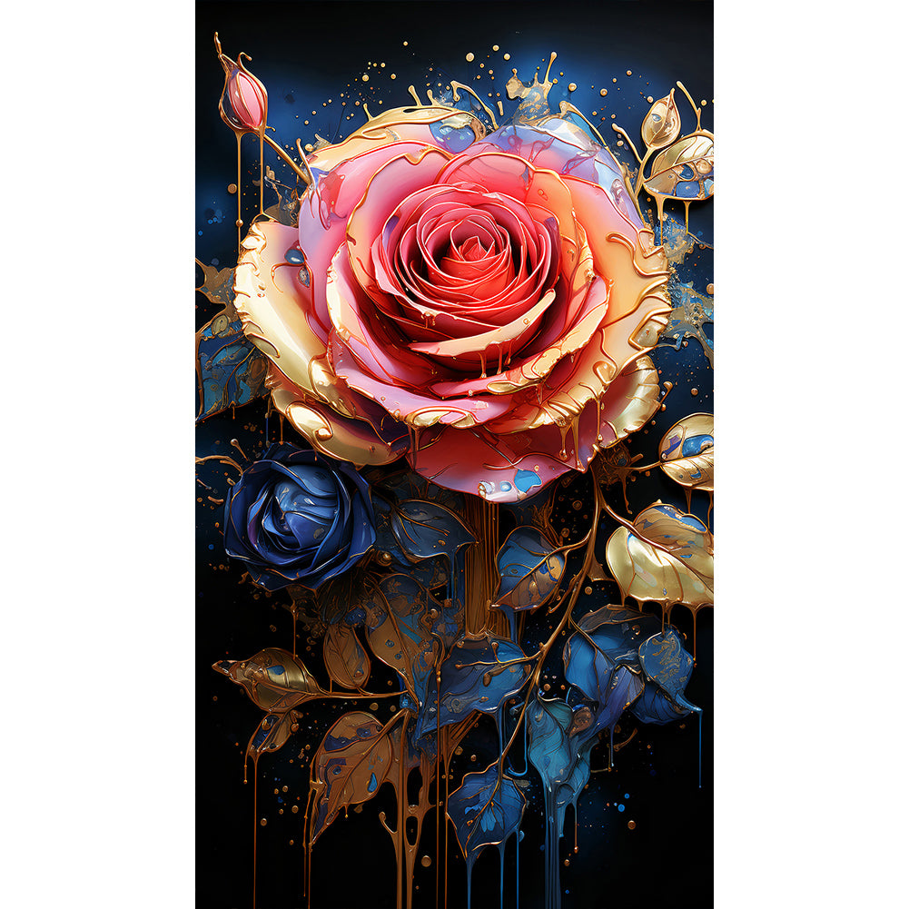 Texture Rose - Full Round Drill Diamond Painting 40*70CM