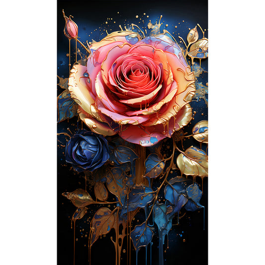 Texture Rose - Full Round Drill Diamond Painting 40*70CM