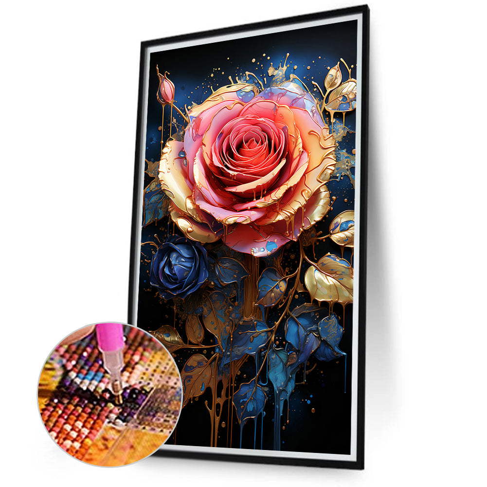 Texture Rose - Full Round Drill Diamond Painting 40*70CM