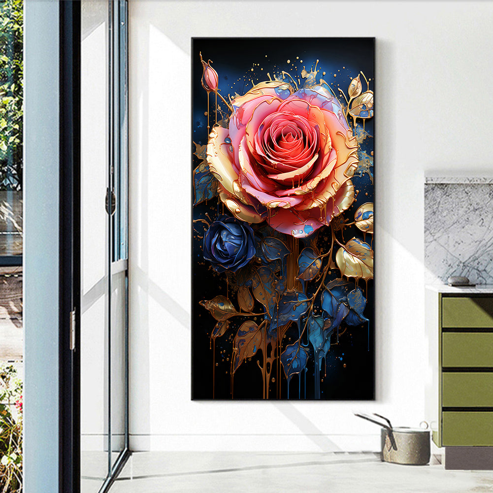 Texture Rose - Full Round Drill Diamond Painting 40*70CM