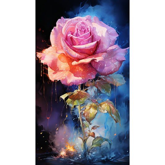 Texture Rose - Full Round Drill Diamond Painting 40*70CM