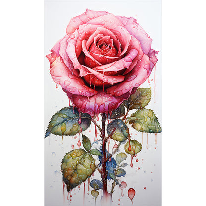 Texture Rose - Full Round Drill Diamond Painting 40*70CM