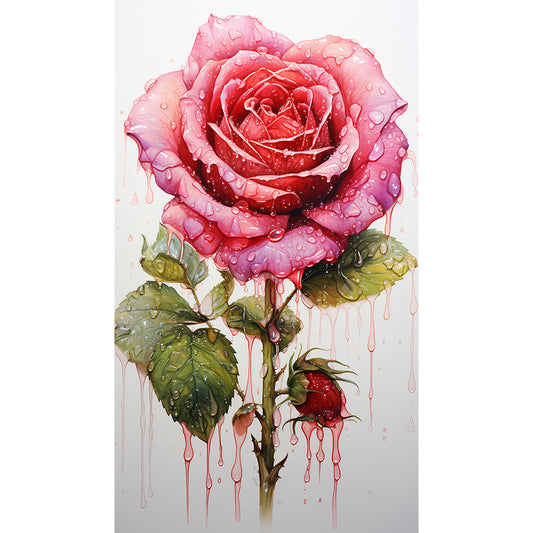Texture Rose - Full Round Drill Diamond Painting 40*70CM