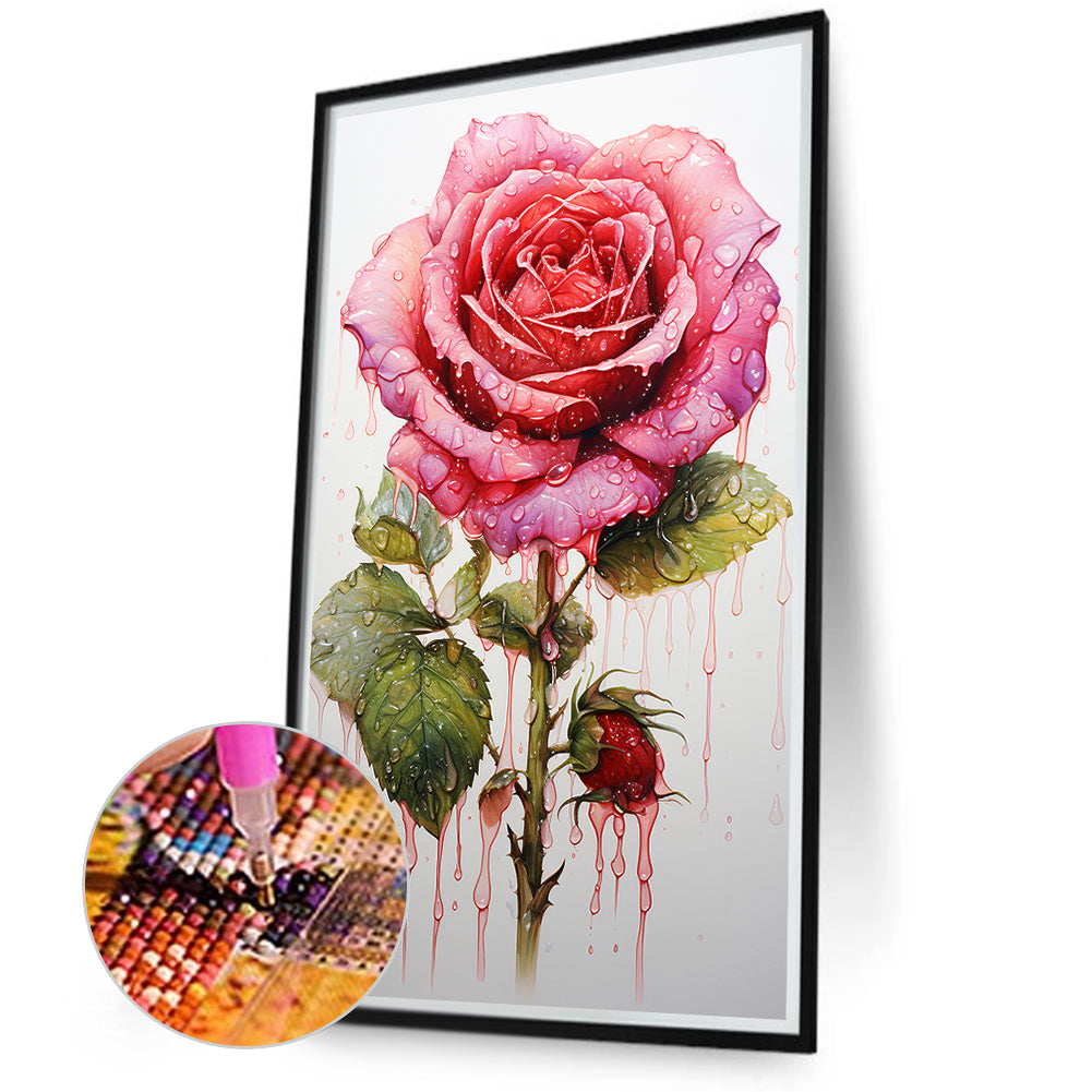 Texture Rose - Full Round Drill Diamond Painting 40*70CM