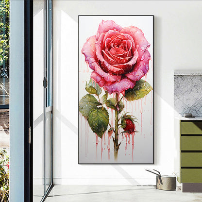 Texture Rose - Full Round Drill Diamond Painting 40*70CM