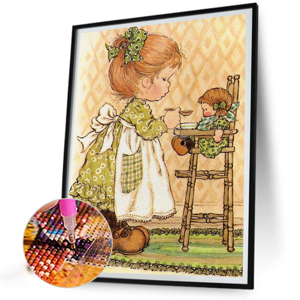 Baby Girl - Full Round Drill Diamond Painting 40*50CM