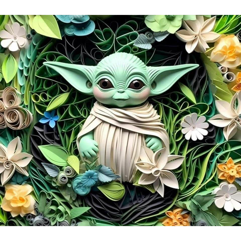 Yoda - Full Round Drill Diamond Painting 40*35CM