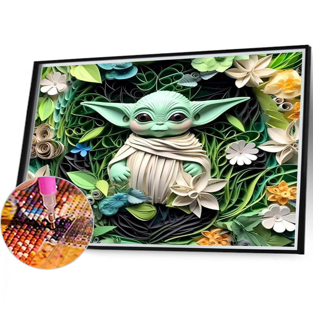 Yoda - Full Round Drill Diamond Painting 40*35CM