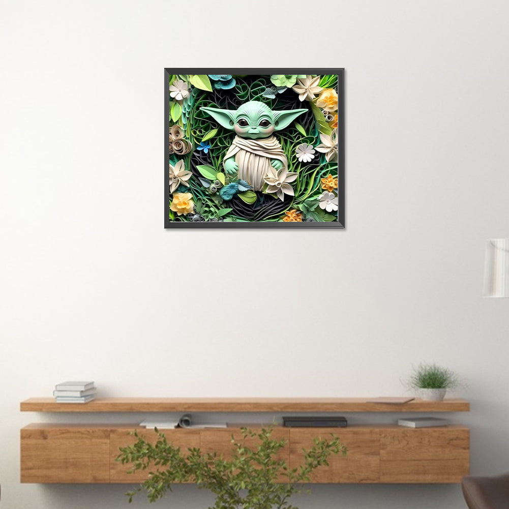 Yoda - Full Round Drill Diamond Painting 40*35CM