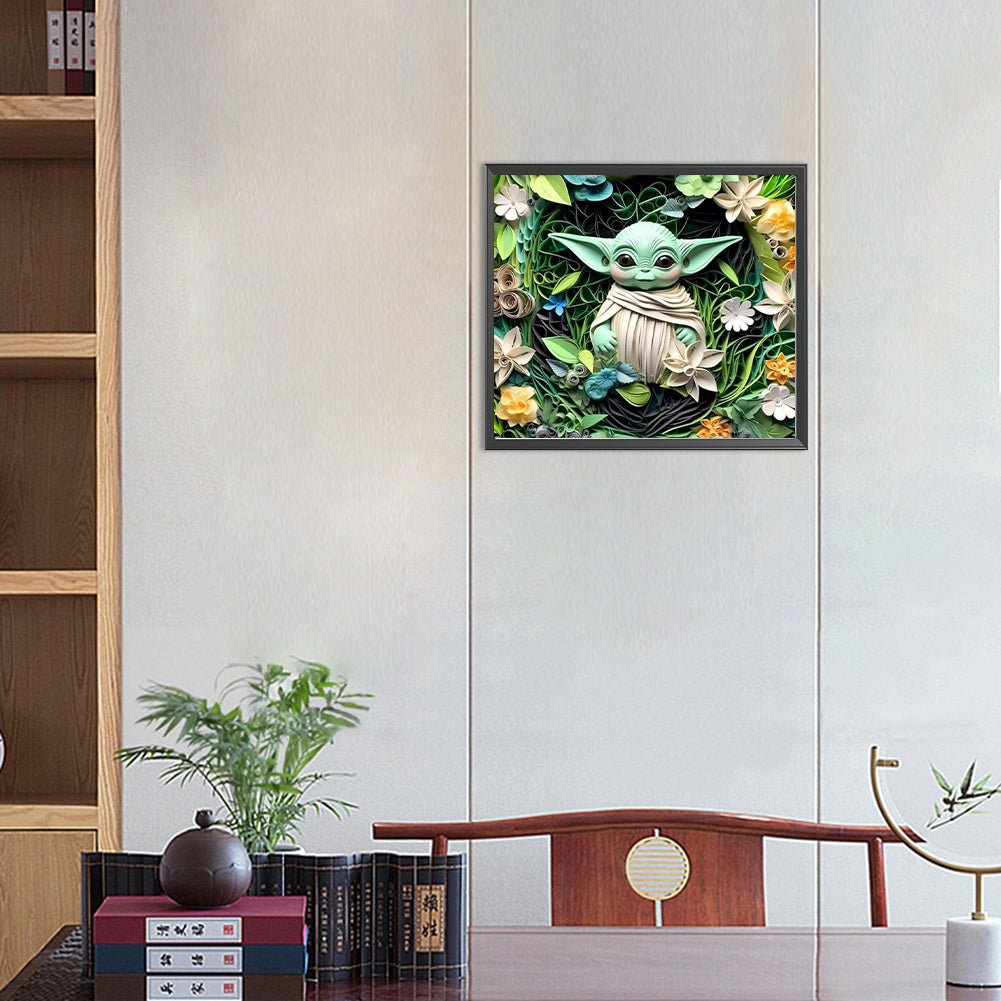 Yoda - Full Round Drill Diamond Painting 40*35CM