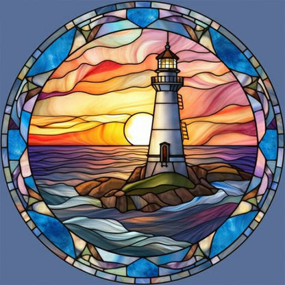 Lighthouse - Full Round Drill Diamond Painting 40*40CM