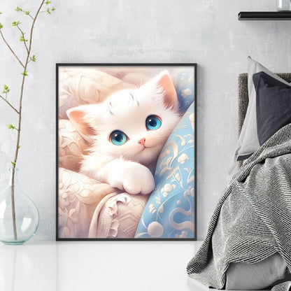 Cat - 11CT Stamped Cross Stitch 40*50CM