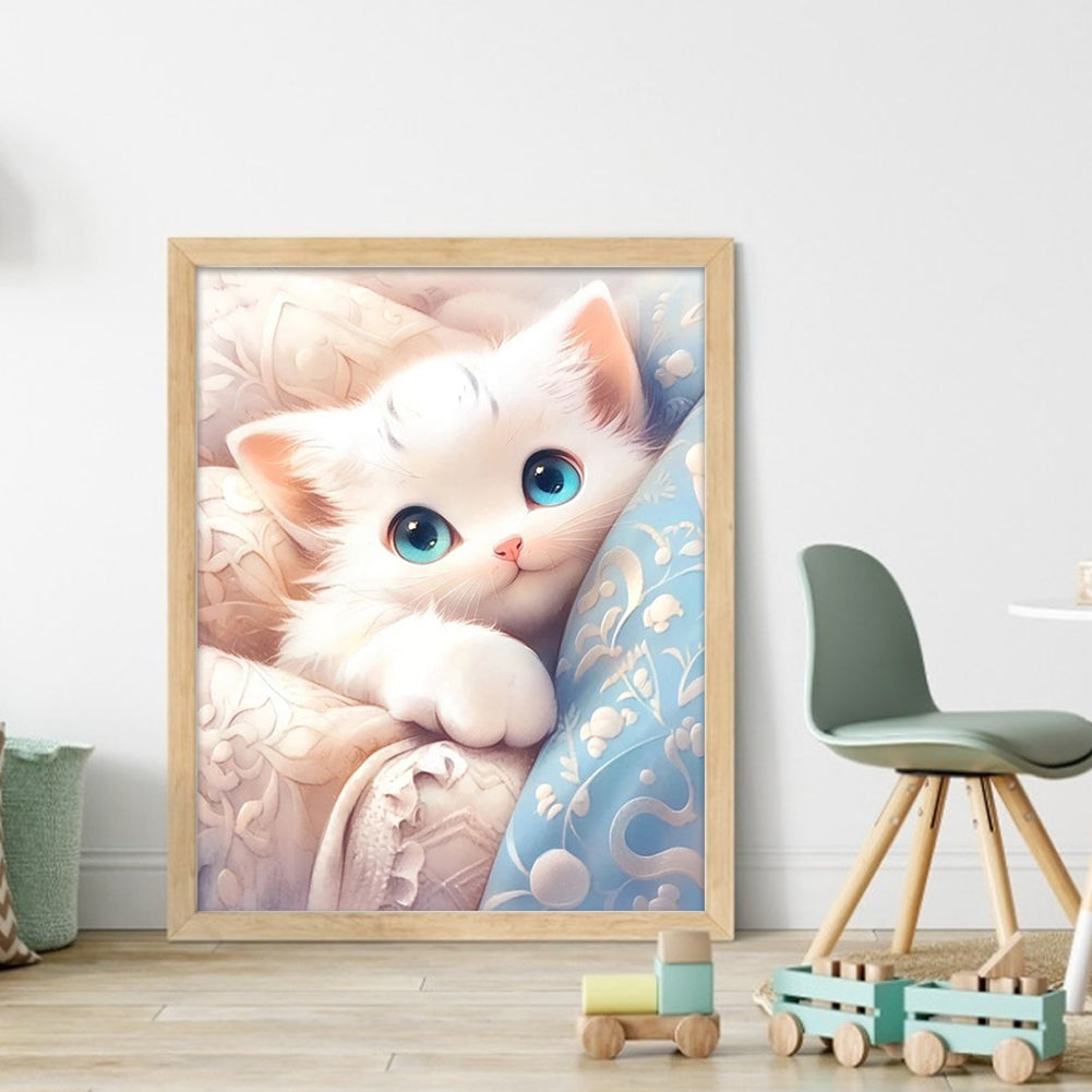 Cat - 11CT Stamped Cross Stitch 40*50CM