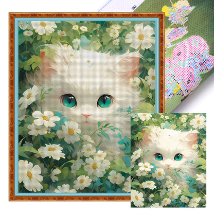 Cat - 11CT Stamped Cross Stitch 40*50CM