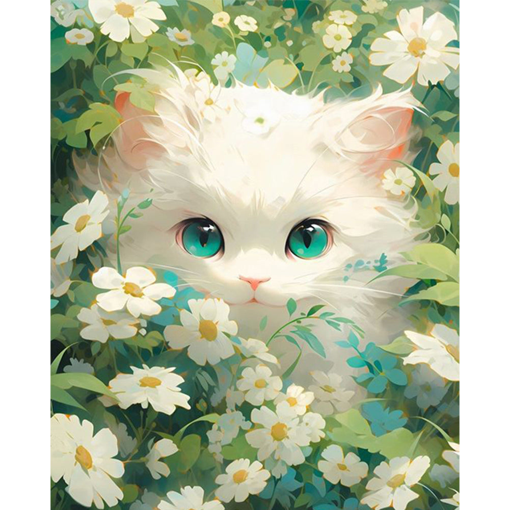 Cat - 11CT Stamped Cross Stitch 40*50CM