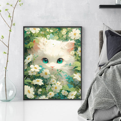 Cat - 11CT Stamped Cross Stitch 40*50CM