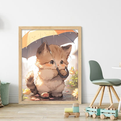 Cat - 11CT Stamped Cross Stitch 40*50CM