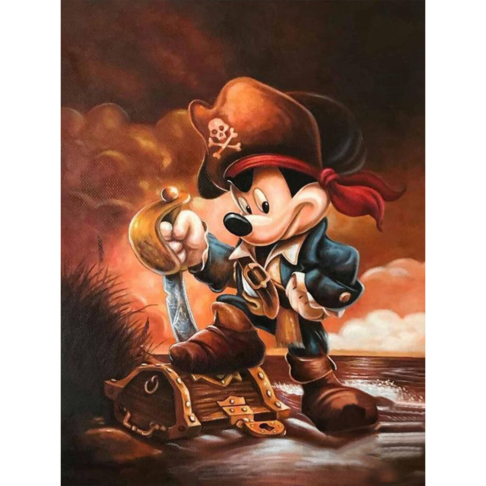 Captain Mickey - 11CT Stamped Cross Stitch 50*65CM