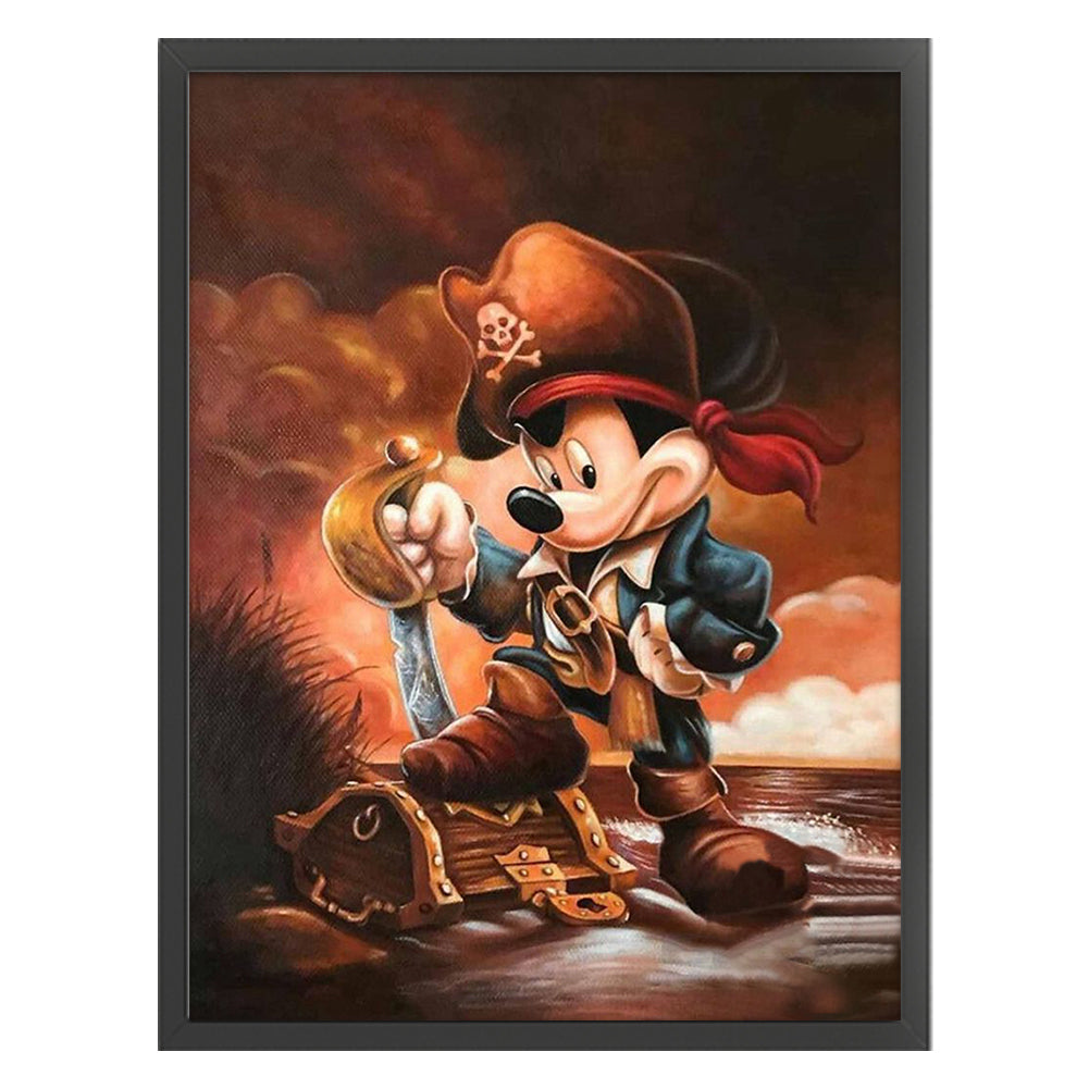 Captain Mickey - 11CT Stamped Cross Stitch 50*65CM