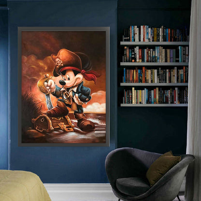 Captain Mickey - 11CT Stamped Cross Stitch 50*65CM