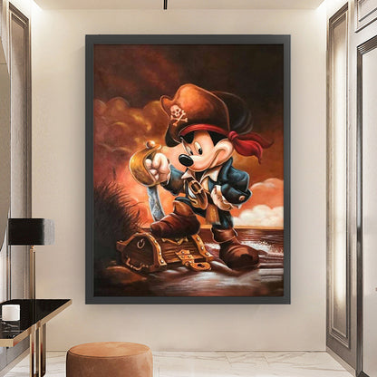 Captain Mickey - 11CT Stamped Cross Stitch 50*65CM