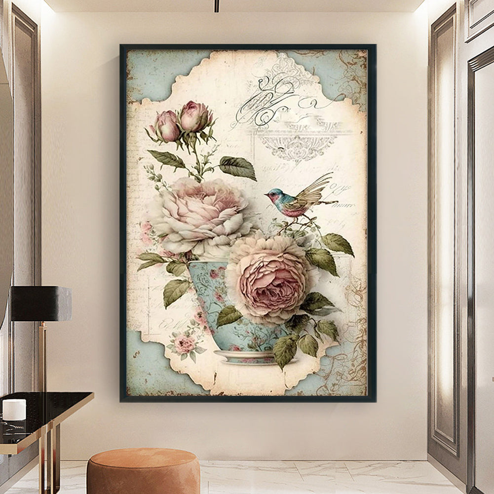 Retro Poster - 11CT Counted Cross Stitch 40*60CM