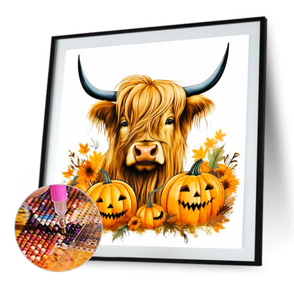 Ox And Two Pumpkins - Full Round Drill Diamond Painting 40*40CM