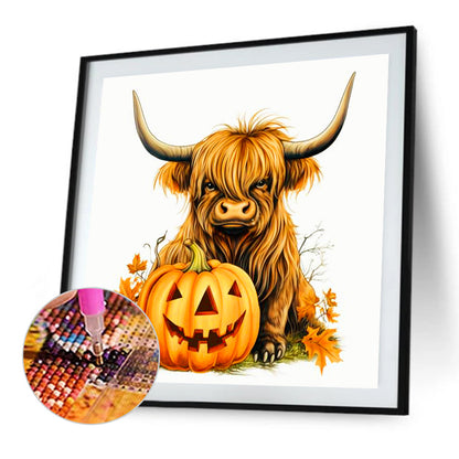 Ox And A Pumpkin - Full Round Drill Diamond Painting 40*40CM