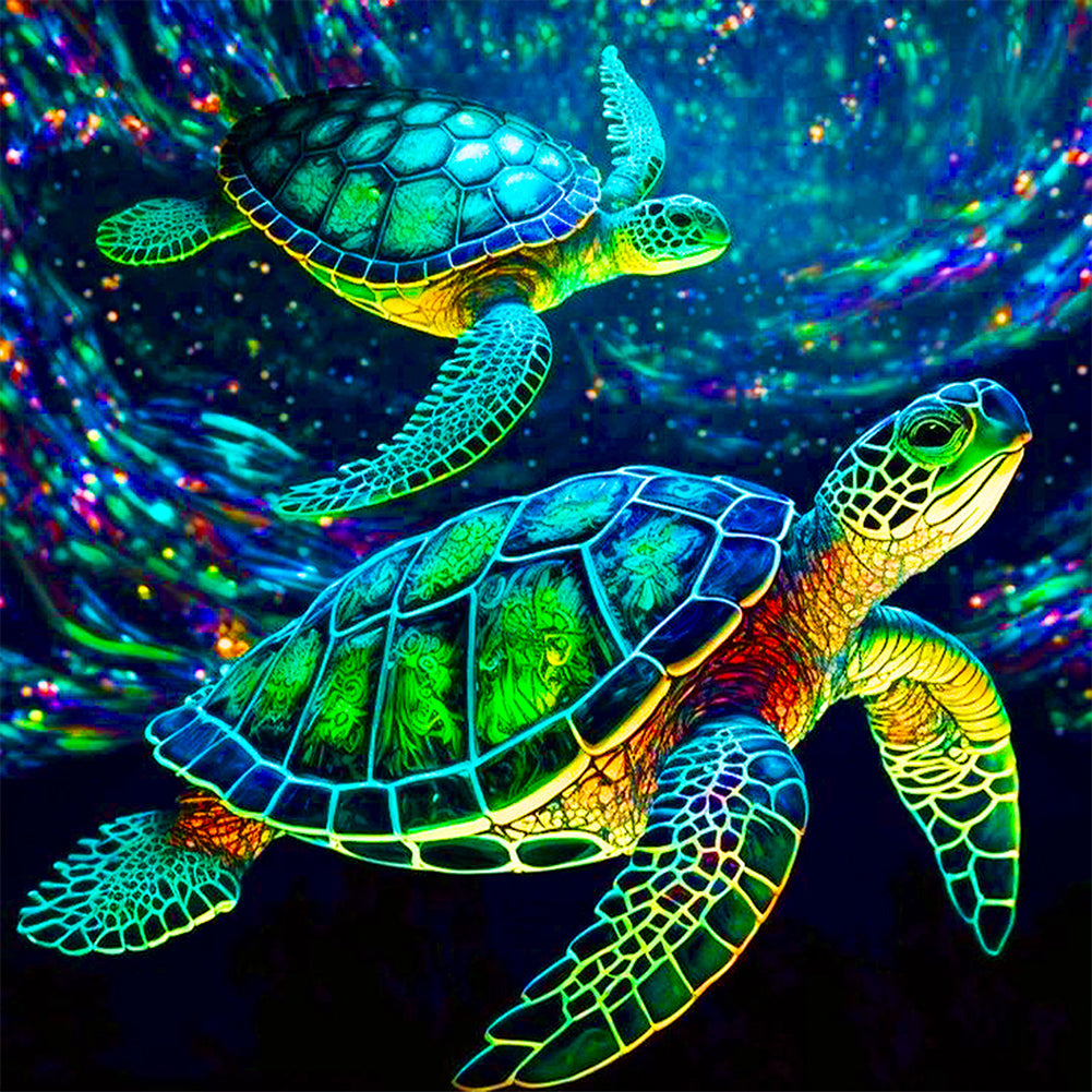 Sea Turtle - Full Round Drill Diamond Painting 40*40CM