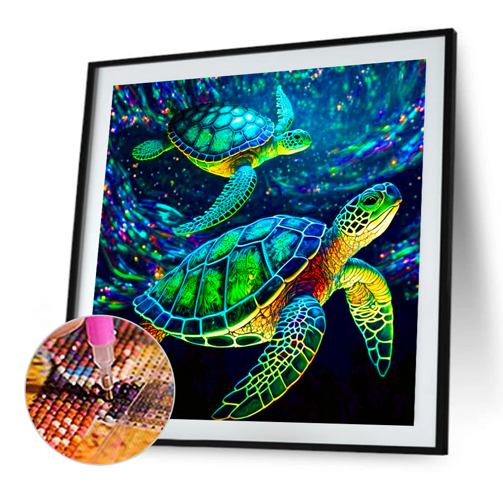 Sea Turtle - Full Round Drill Diamond Painting 40*40CM