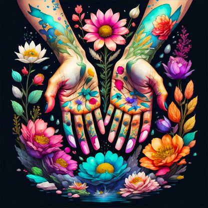 Bouquet - Full Round Drill Diamond Painting 40*40CM