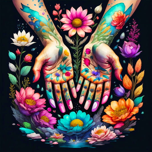 Bouquet - Full Round Drill Diamond Painting 40*40CM